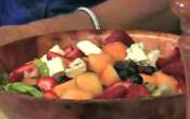 Strawberry, Cantaloupes And Blue Berry Fruit Salad
